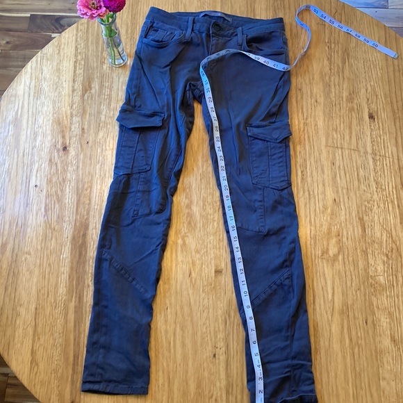 Joe’s Skinny Jeans, Stretch, Cargo Side Pockets, Charcoal Color, Sz. 27. - Picture 3 of 8